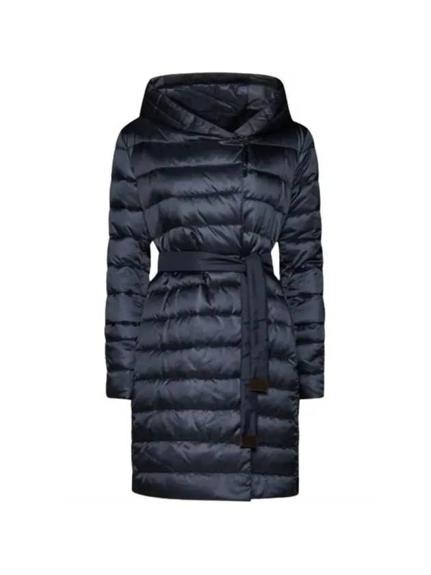 Women's Novef Reversible Down Padding Midnight Blue - MAX MARA - BALAAN 1