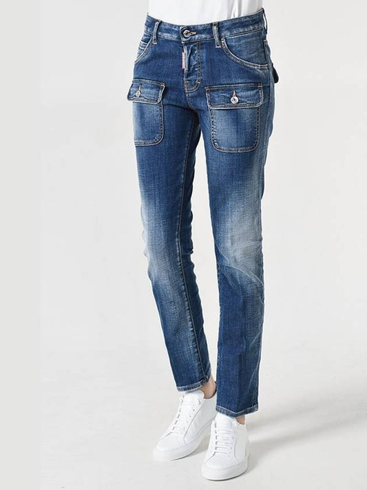 Pocket Straight Denim Jeans Blue - DSQUARED2 - BALAAN 2