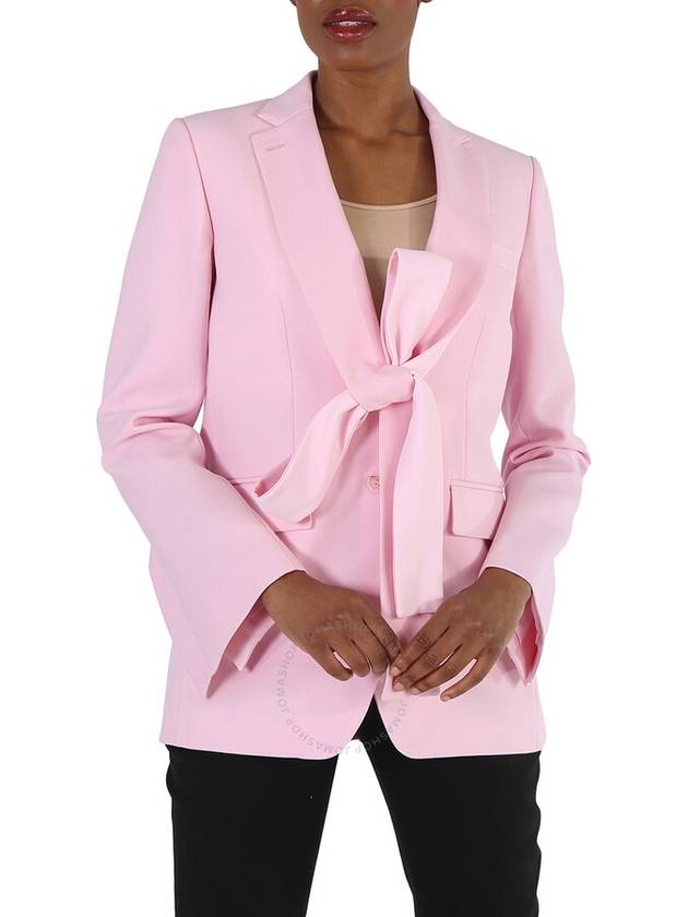 drop lapel wool single jacket pink - BURBERRY - BALAAN 2