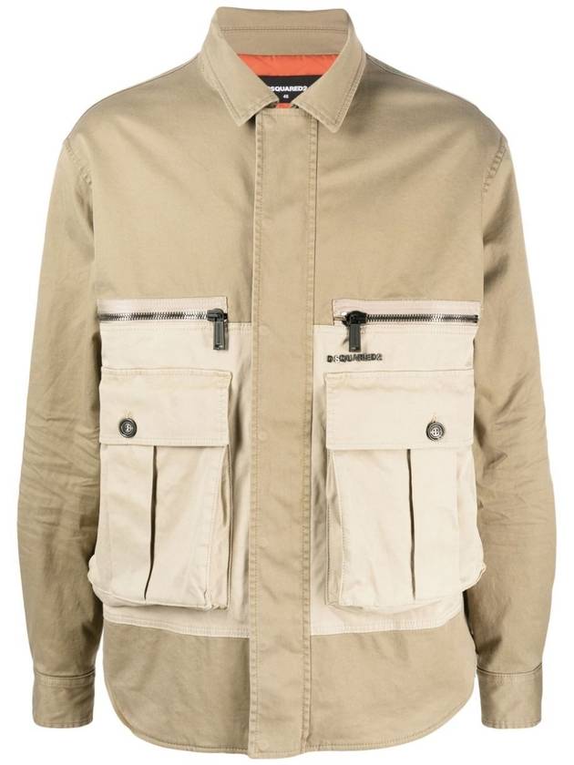 two-tone flap pocket jacket S74AM1401S39021 - DSQUARED2 - BALAAN 2