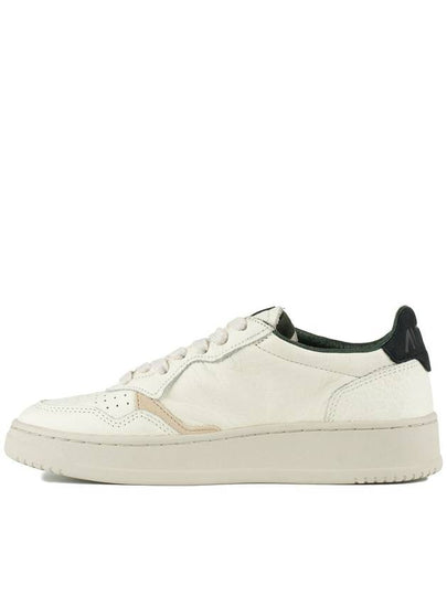 Autry Sneakers Medalist Low In Elephant Effect Leather And Green Details - AUTRY - BALAAN 2