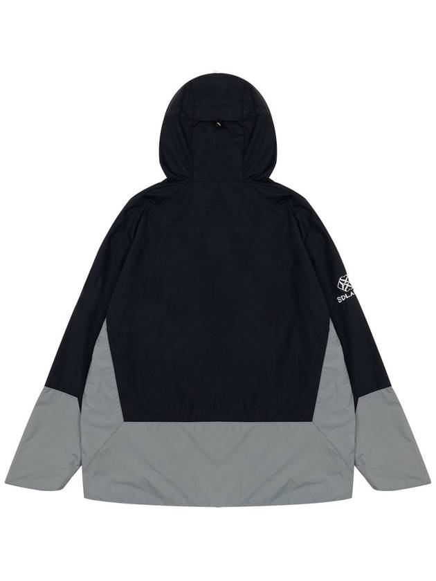 Unisex ATY Nylon Wind Shell Hooded Jumper Navy Graphite SDKIISD231115WB001 - SALONDEKII SDLABEL - BALAAN 11