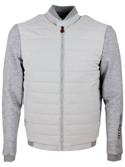 Technical fabric bomber jacket gray - KITON - BALAAN 2