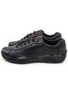 America's Cup Leather Low Top Sneakers Black - PRADA - BALAAN 3