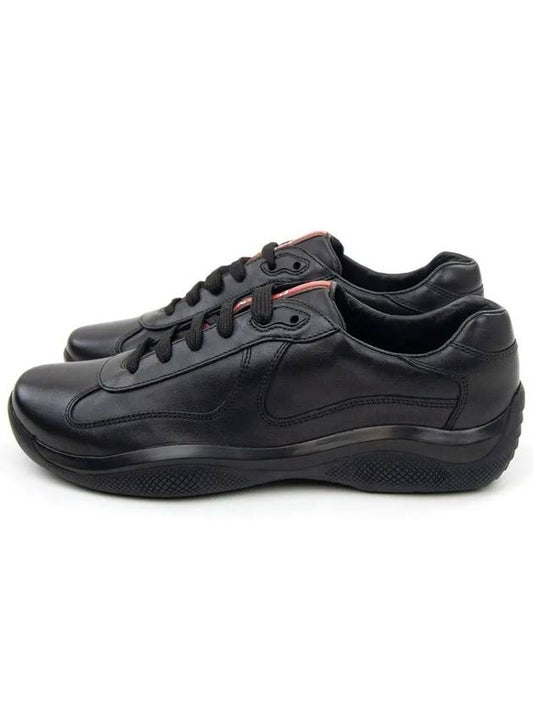 America's Cup Leather Low Top Sneakers Black - PRADA - BALAAN 2