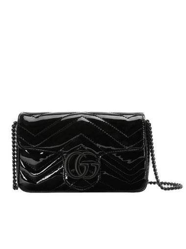 GG Marmont Patent Mini Shoulder Bag - GUCCI - BALAAN 1