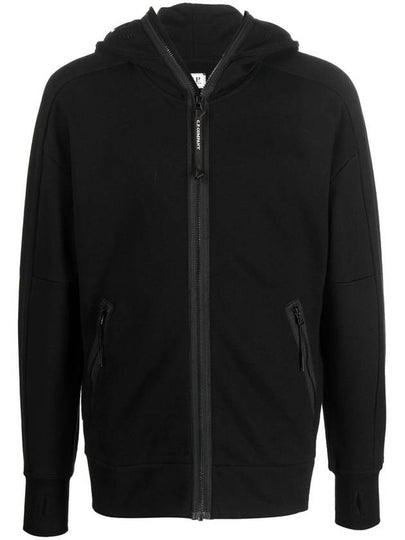 Diagonal Goggle Mask Zip Up Hoodie Black - CP COMPANY - BALAAN 2