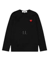 Red Heart Wappen Long-Sleeve T-Shirt Black  P1 T118 1 - COMME DES GARCONS - BALAAN 2