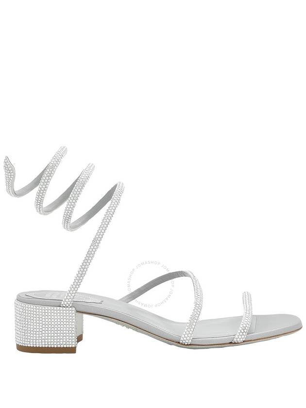 Rene Caovilla Cleo Crystal Coiled Snake Strap Sandals, Brand Size 37 ( US Size 7 ) - RENE CAOVILLA - BALAAN 1