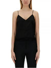 V-Neck Thin Strap Sleeveless Black - ALEXANDER MCQUEEN - BALAAN 2