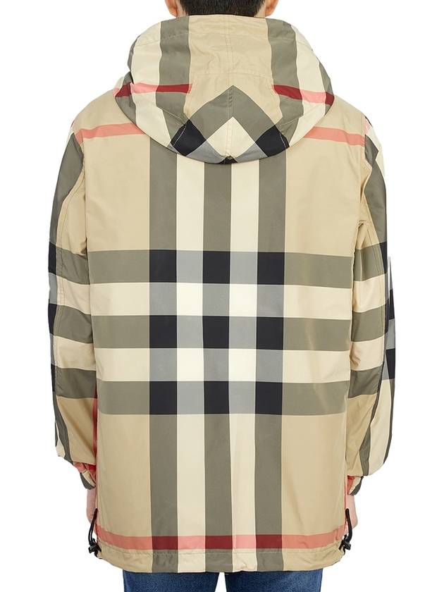 Reversible Check Hooded Jacket Archive Beige - BURBERRY - BALAAN 8