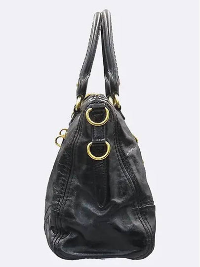 BL0678 Black color VITELLO SHINE leather tote bag - PRADA - BALAAN 2