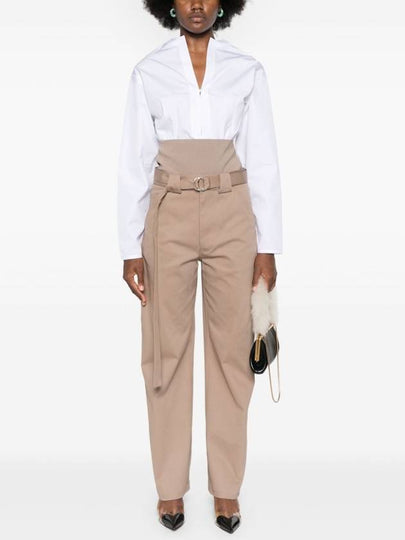 Alaia Trousers Beige - ALAIA - BALAAN 2