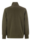 Diagonal Raised Fleece Half Zipped Sweatshirt Green - CP COMPANY - BALAAN 3