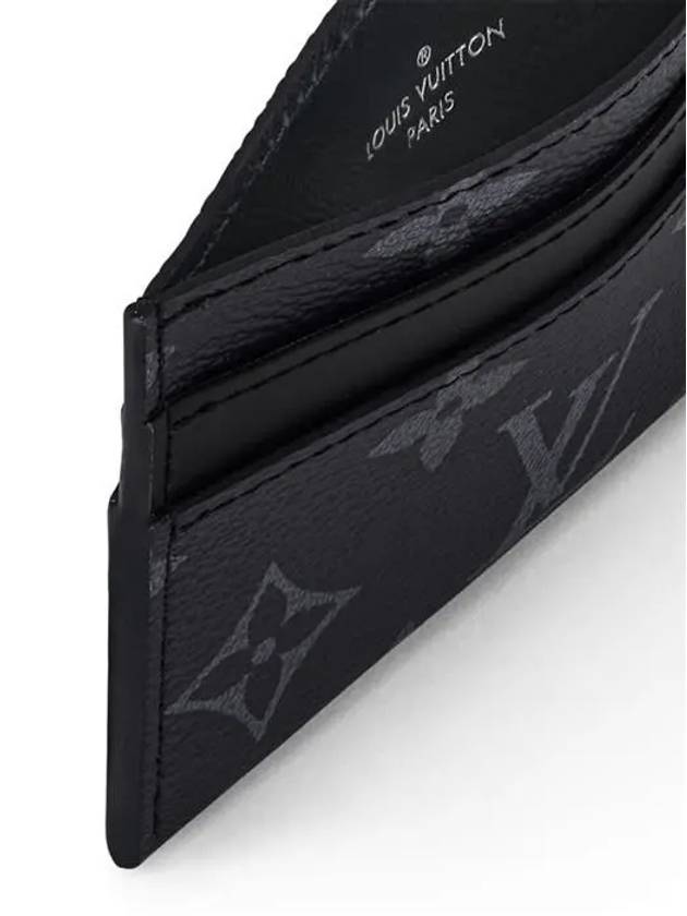 Monogram Eclipse Double Card Wallet Black - LOUIS VUITTON - BALAAN 6