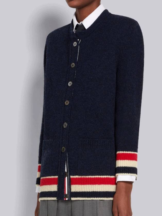 striped wool cardigan - THOM BROWNE - BALAAN.