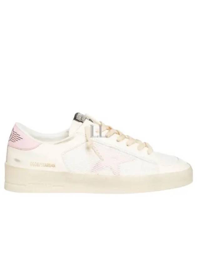 Star Dan Mesh Leather Low Top Sneakers White - GOLDEN GOOSE - BALAAN 2