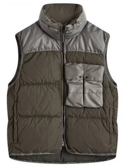 Eco Chrome-R Mixed Down Vest Green - CP COMPANY - BALAAN 2