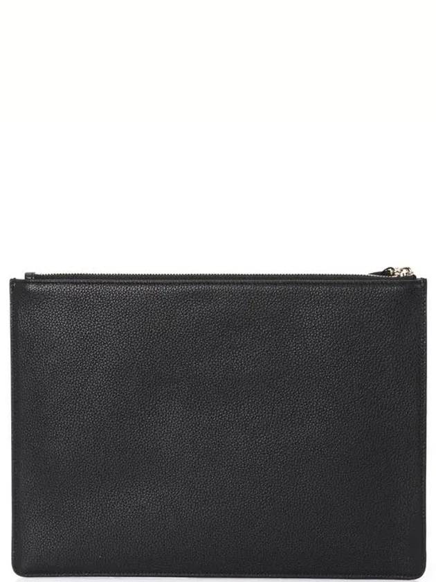 Embossed Gancini Clutch Bag Black - SALVATORE FERRAGAMO - BALAAN 4