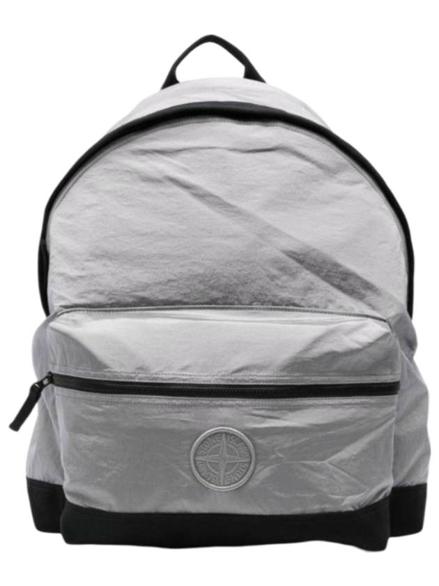 Nylon Metal Econyl Backpack Pearl Grey - STONE ISLAND - BALAAN 1