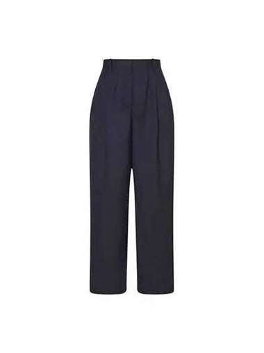 The Row Women s Buffus Tailored Pants Black Beige 6991W2403 - THE ROW - BALAAN 1