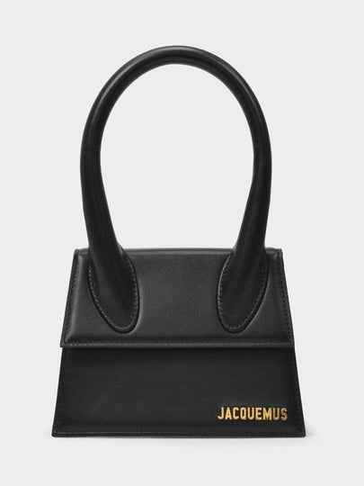 Le Chiquito Moyen Medium Leather Tote Bag Black - JACQUEMUS - BALAAN 2