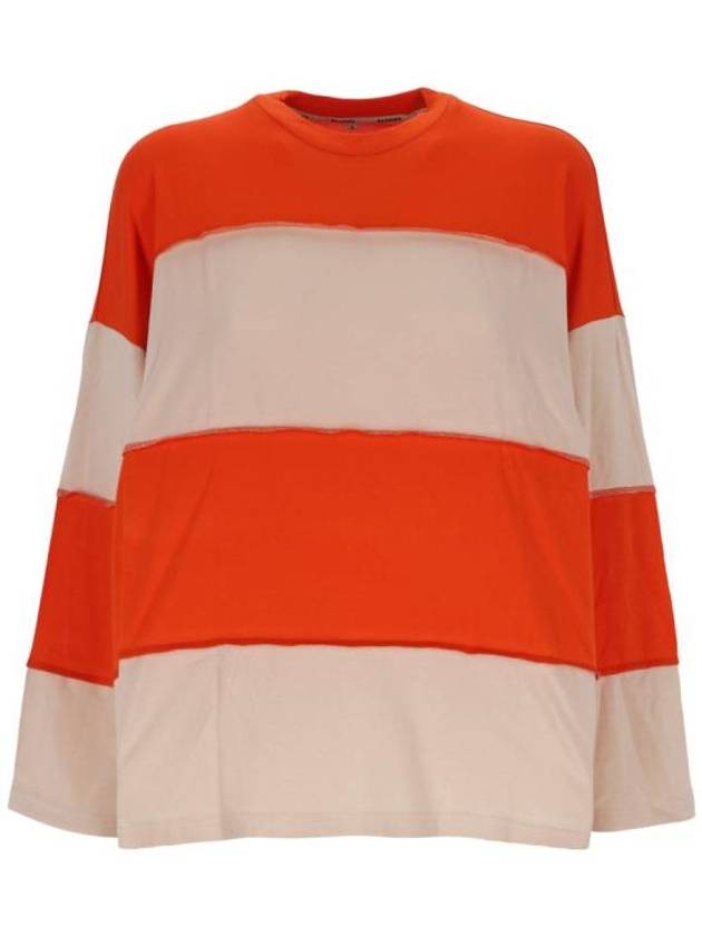 3/4 Cut Over Long Sleeve T-Shirt Orange - SUNNEI - BALAAN 2