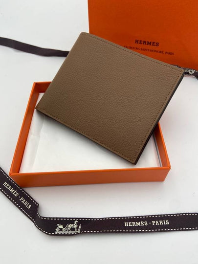 Citizen Twill Compact Card Wallet Brown - HERMES - BALAAN 2