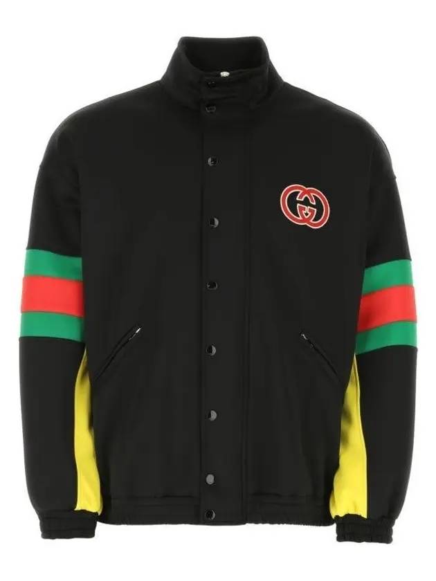 Men's Web Light Neoprene Jacket Black - GUCCI - BALAAN 1