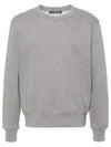 Face Logo Applique Cotton Sweatshirt Grey - ACNE STUDIOS - BALAAN 2