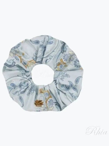 WF6D0001AA046 X0881 Floral Paisley Silk Scrunchy Hairband - ETRO - BALAAN 1