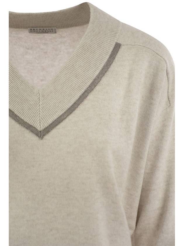 Sweater M12167902 C9610 PEARL - BRUNELLO CUCINELLI - BALAAN 5