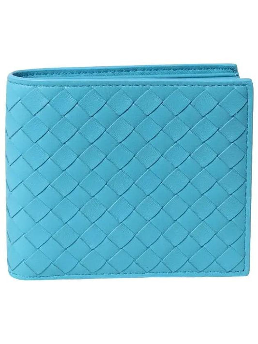 Intrecciato Half Wallet Blue - BOTTEGA VENETA - BALAAN 2