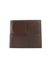 Intrecciato Cassette Half Wallet Brown - BOTTEGA VENETA - BALAAN 1