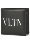 VLTN Calfskin Half Wallet Black - VALENTINO - BALAAN 2