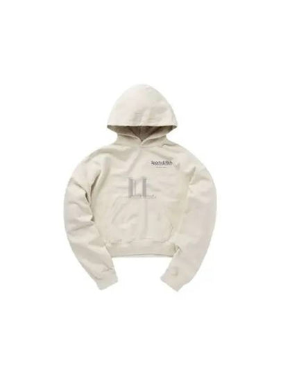 Running Health Club Crop Hoodie Cream - SPORTY & RICH - BALAAN 2