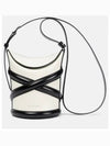 The Curve Two-Tone Bucket Bag White Black - ALEXANDER MCQUEEN - BALAAN 2