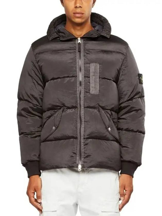 Wappen Patch Metal Econyl Down Padding Charcoal - STONE ISLAND - BALAAN 2