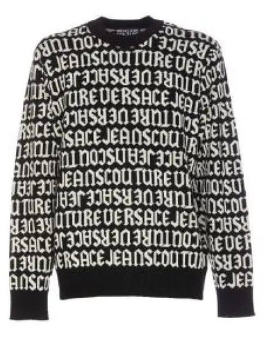 LOGOMANIA KNIT JUMPER 77GAFM03 CMN91 L01 1325623 - VERSACE - BALAAN 1