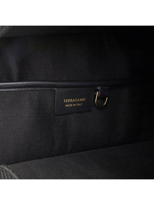 Logo Large Tote Bag Black - SALVATORE FERRAGAMO - BALAAN 9