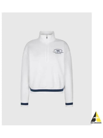 TRAVISMATHEW Women s Half Zip Up T Shirt White - TRAVIS SCOTT - BALAAN 1