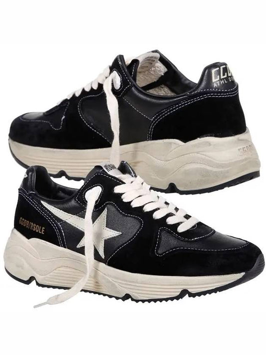 Running Sole Leather Low Top Sneakers Black - GOLDEN GOOSE - BALAAN 2