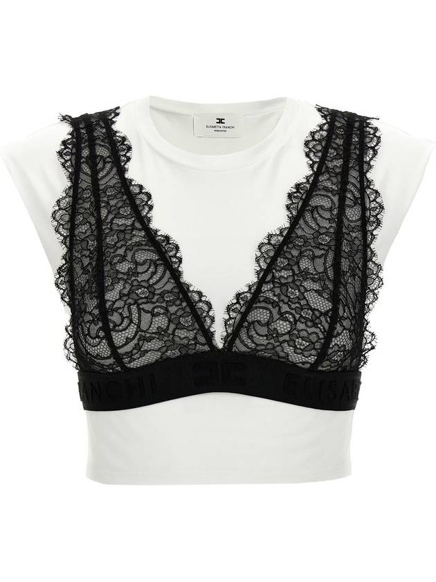 Elisabetta Franchi Bralette T-Shirt - ELISABETTA FRANCHI - BALAAN 1