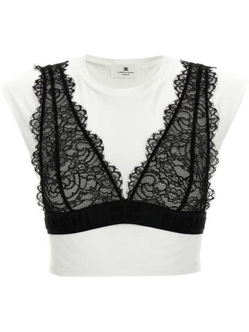 Elisabetta Franchi Bralette T-Shirt - ELISABETTA FRANCHI - BALAAN 1