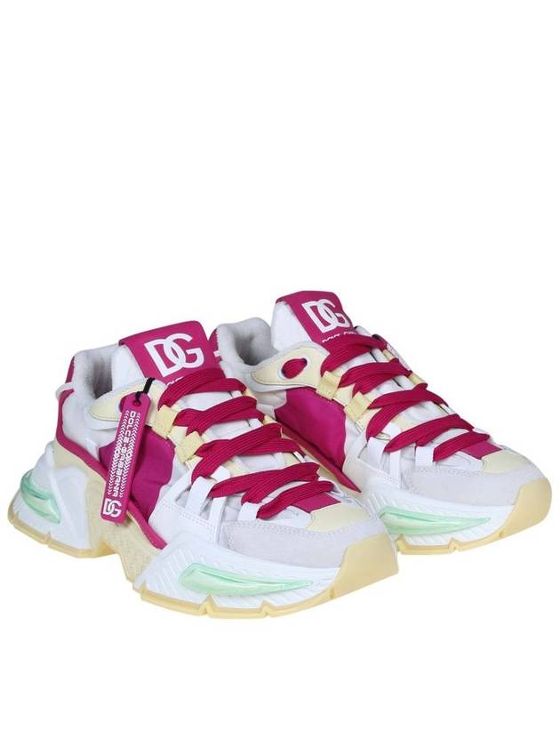 Air Master Low Top Sneakers White Pink - DOLCE&GABBANA - BALAAN 3