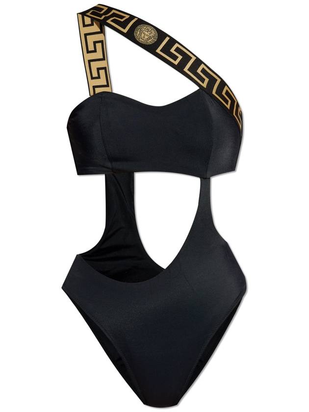 Cut Out One Piece Swimsuit Black - VERSACE - BALAAN 1