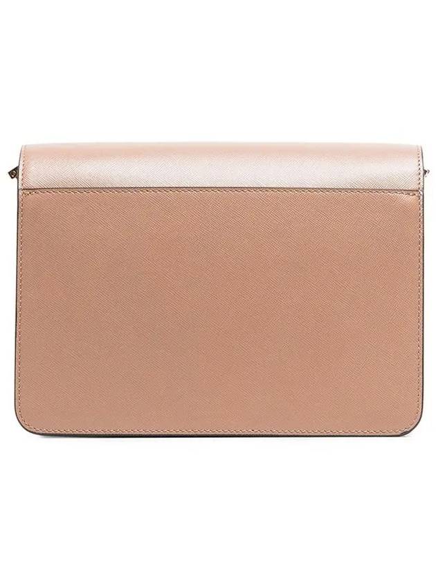 Saffiano Trunk Medium Shoulder Bag Beige - MARNI - BALAAN 4