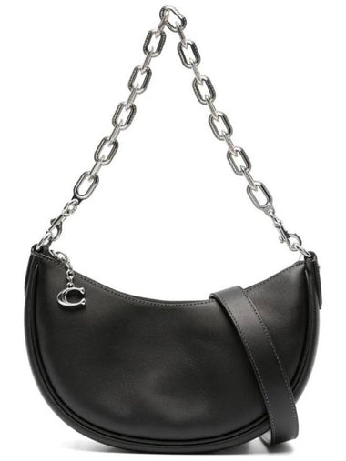 Mira Grained Leather Shoulder Bag Black - COACH - BALAAN 1