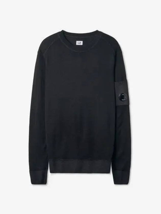 Wool Lens Knit Top Black - CP COMPANY - BALAAN 2