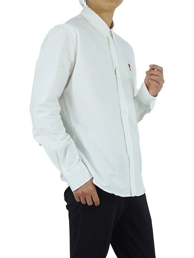 De Coeur Long Sleeve Shirt Ivory - AMI - BALAAN 6